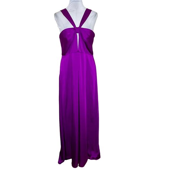 Jill Jill Stuart Halter Dress Dress 14 Women Evening Gown Special Occasion Satin - Picture 2 of 12